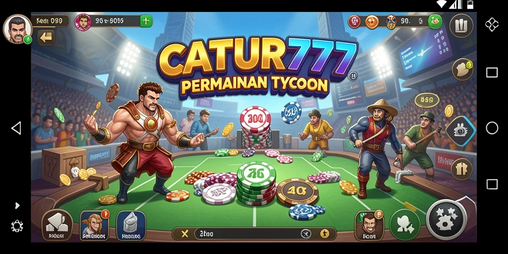 Tangkapan layar CATUR777 menampilkan serunya gameplay Tycoon.