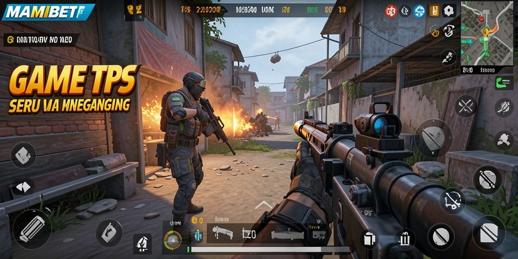 Screenshot menunjukkan aksi seru dalam gameplay TPS