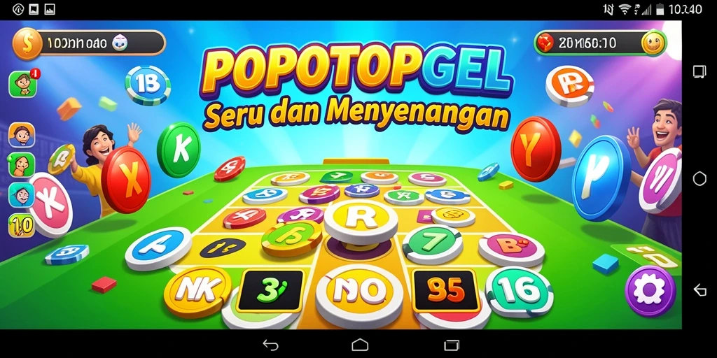 Tampilan gameplay seru dari POPOTOPGEL yang memikat pemain di Bingo.