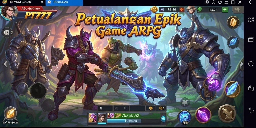 Screenshot gameplay PT777 yang menampilkan aksi pertarungan seru.