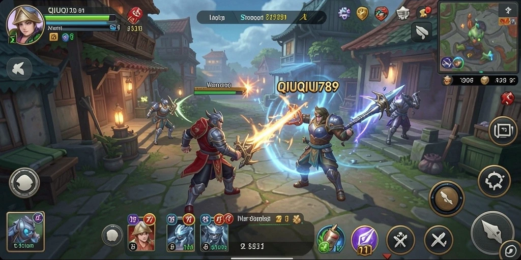 Tampilan gameplay QIUQIU789 yang penuh strategi dan tantangan.